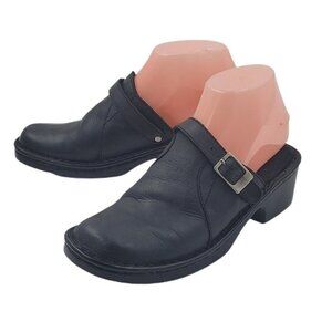 Naturalizer Splurge 615F37 Black Leather Casual Mule Comfort Shoe Size 6.5M